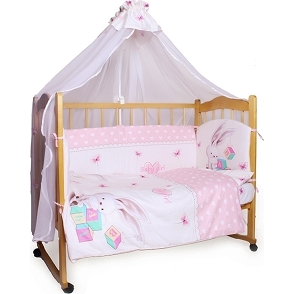 Фото Комплект постельного белья в кроватку AmaroBaby Зайка, 7 предметов, сатин, реальные фотографии клиентов | Коляски-Кроватки.Ру