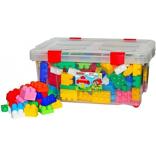 Конструктор Wader Великан, 204 элемента, контейнер арт. 52766 - Фото