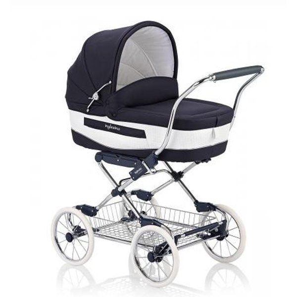 Коляска-люлька для новорожденного Inglesina Vittoria, шасси Comfort Chrome, эко-кожа - Фото