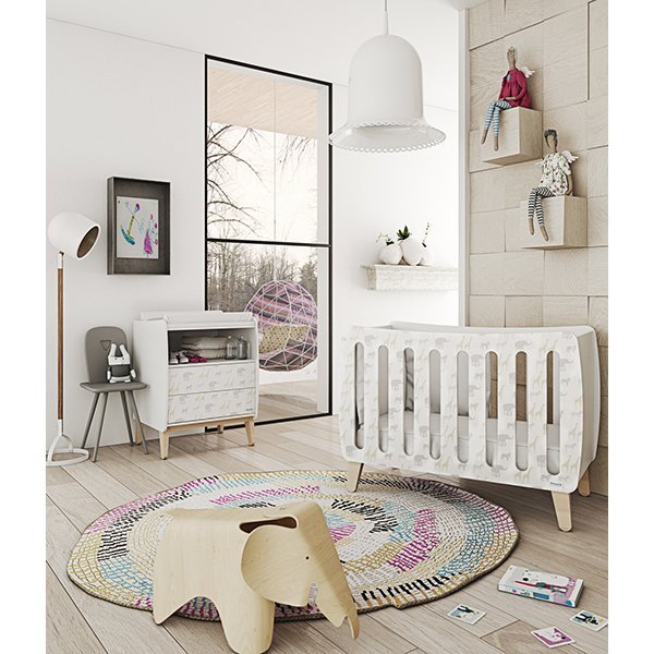 Комплект: кроватка Micuna Harmony Single Relax 120 х 60 см + тумба СО-1713 фото 1