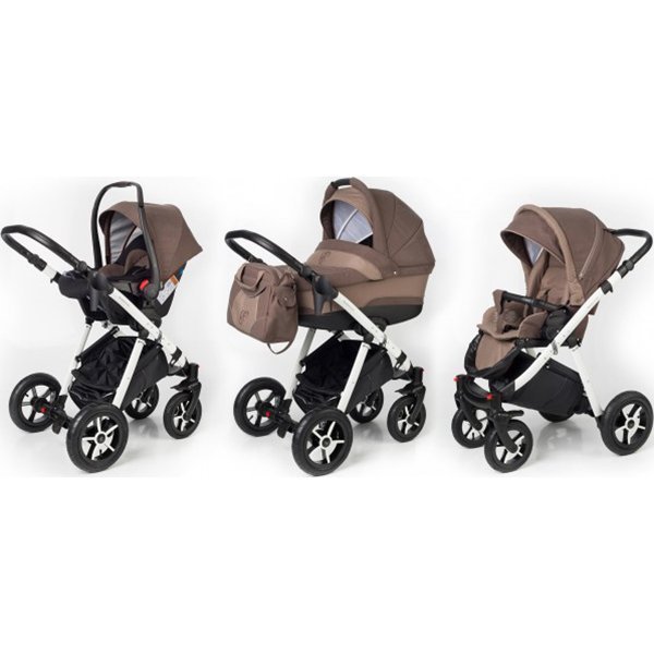 Фото Детская коляска Esspero Newborn Lux 3 в 1, шасси White, реальные фотографии клиентов | Коляски-Кроватки.Ру