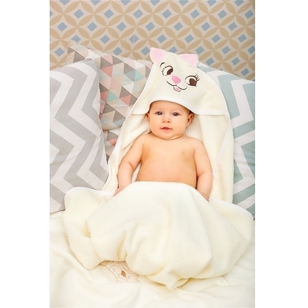 Детское полотенце с капюшоном Twinklbaby Fun Dry Кошки фото 4