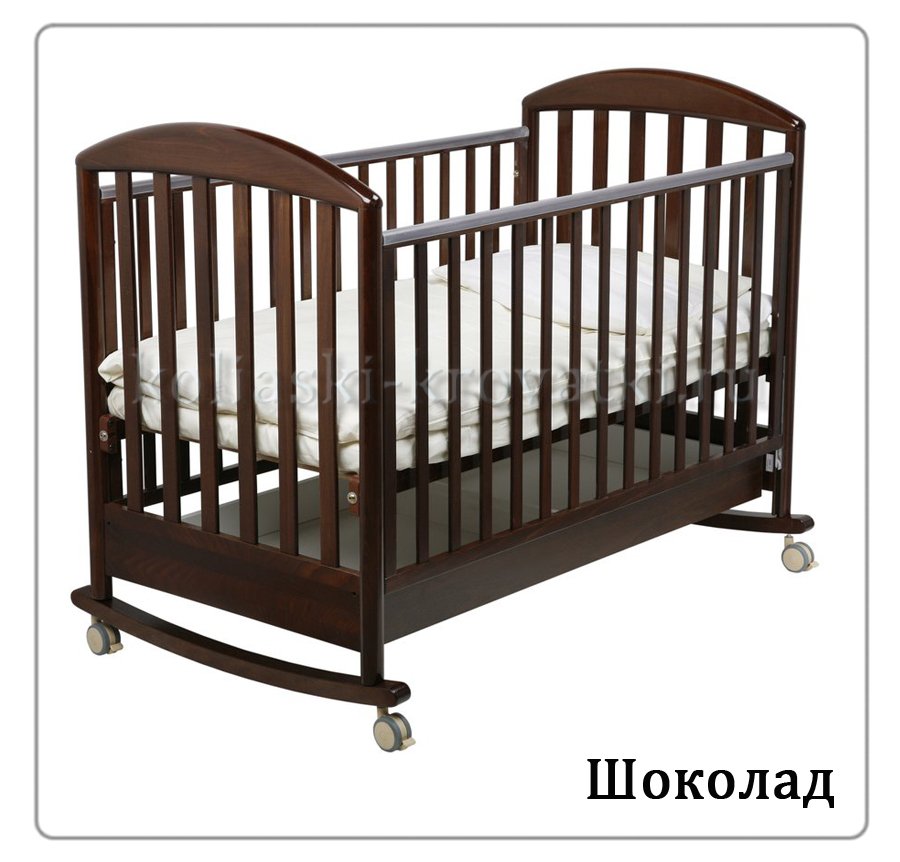 Детская кроватка Papaloni Джованни 125/65  качалка - Фото