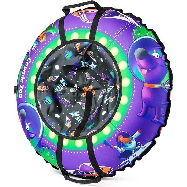Надувные санки-ватрушка-тюбинг Cosmic Zoo UFO фото 3