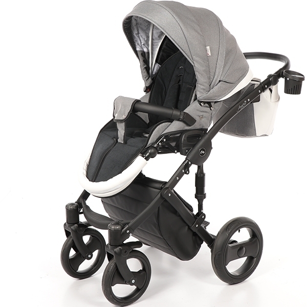 Детская коляска AmaroBaby City Ecco 2 в 1, ткань+эко-кожа фото 28