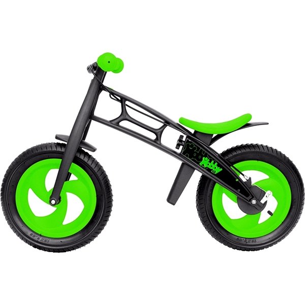 Велобалансир + беговел Hobby-Bike RT Fly А Черная Оса Plastic А-шины елочка фото 6