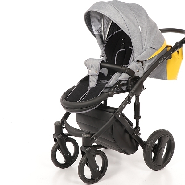 Детская коляска AmaroBaby City Ecco 2 в 1, ткань+эко-кожа фото 10