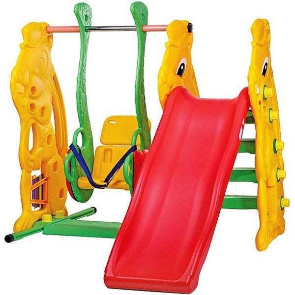 Игровой комплекс RT Заяц Geburt + горка + баскетбольное кольцо + качель арт. 08-SL фото 1