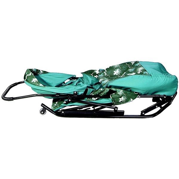 Санки-коляска RT Шустрик-Имго-6 на колесиках с горизонтальным положением спинки фото 9