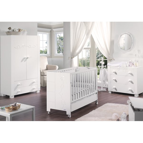 Детская кроватка Micuna Juliette Relax Luxe с кристаллами Swarovski 120 х 60 см фото 6