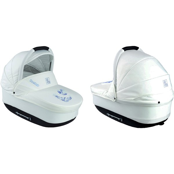 Детская коляска Jedo Memo Bartatina Alu Plus LC 2 в 1, стразы, амортизация на ремнях, бежевое шасси - Фото