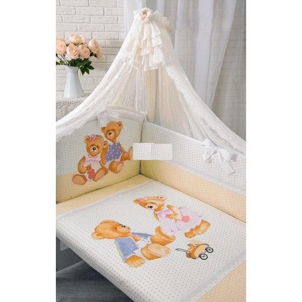 Фото Комплект белья Золотой Гусь Sweety Bear, 7 предметов, реальные фотографии клиентов | Коляски-Кроватки.Ру