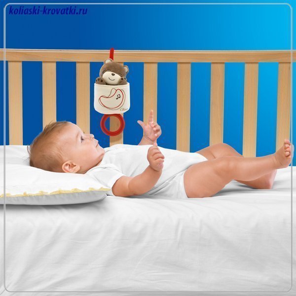60047 Подвеска музыкальная для кроватки Chicco Мягкий мишка фото 1