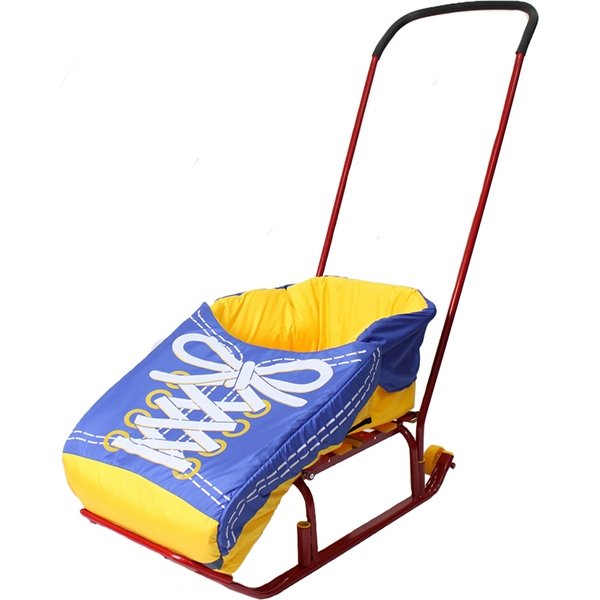 Санки RT Считалочка Девятка с колесиками фото 5