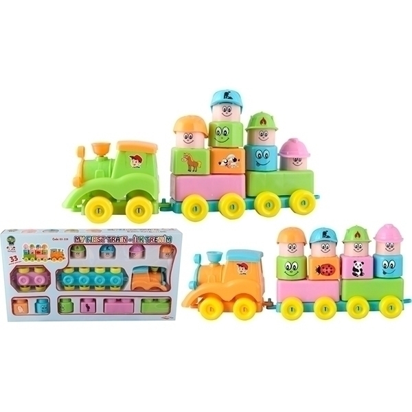 Конструктор Pilsan My First Train 33 детали, 03-228 фото 1