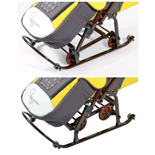 Санки-коляска RT Скользяшки Мозаика Р14 фото 3