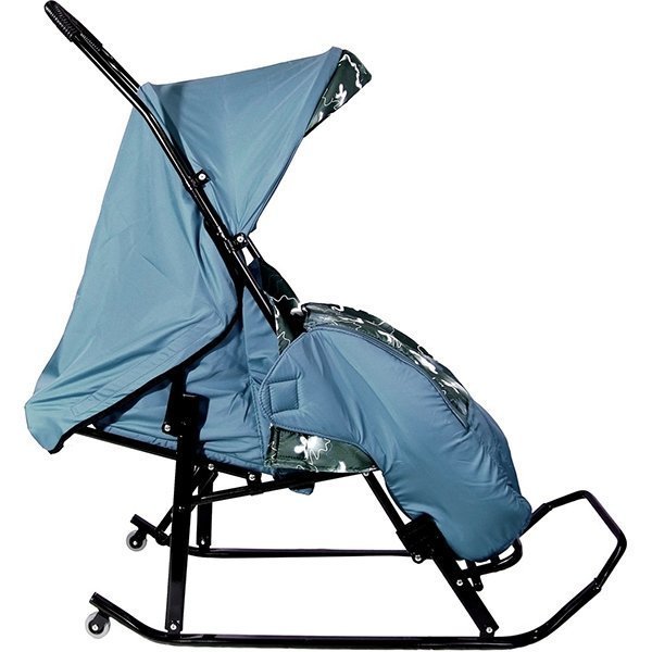 Санки-коляска RT Шустрик-Имго-6 на колесиках с горизонтальным положением спинки фото 2