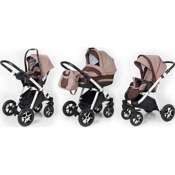 Фото Детская коляска Esspero Newborn Lux 3 в 1, шасси White, реальные фотографии клиентов | Коляски-Кроватки.Ру