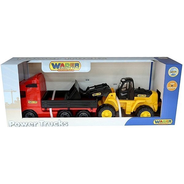 Бортовой автомобиль Wader + трактор-погрузчик арт. 2371 - Фото