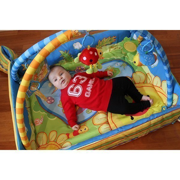 Развивающий коврик LaDiDa Счастливый лягушонок PM20208 с раскладными бортами фото 5
