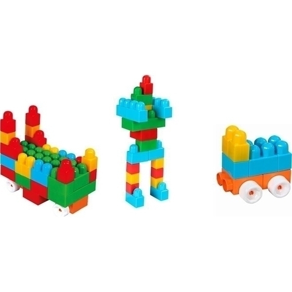 Конструктор Pilsan Luxurious Super Blocks №3 80 деталей в ведре, 03-219 фото 1