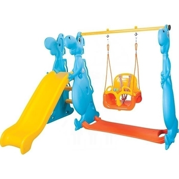 Игровой комплекс Pilsan Дино с горкой и качелями, 06-099 фото 1
