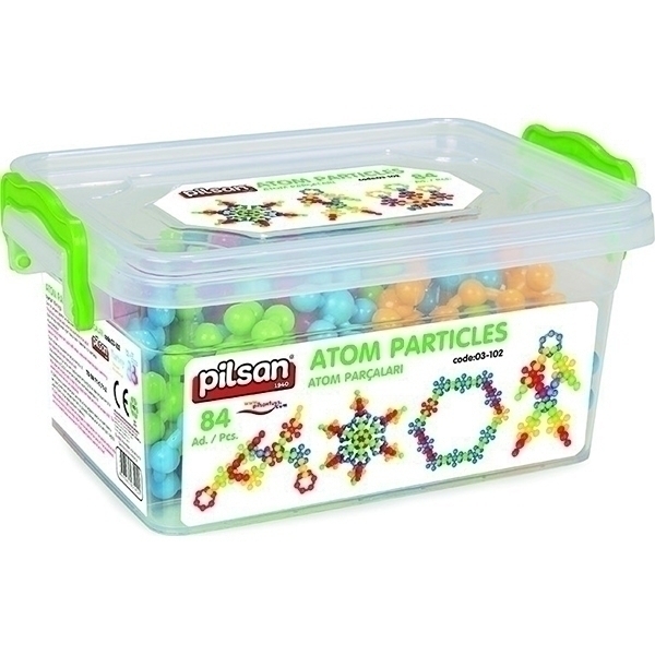 Конструктор Pilsan Atom Particles 84 детали, 03-102 фото 6