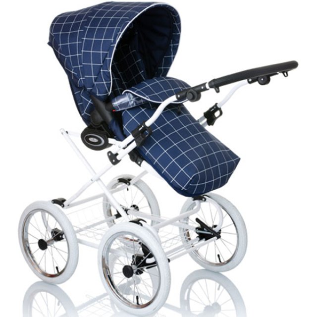 Детская коляска Lonex Classic Retro R-White  3 в 1 фото 8