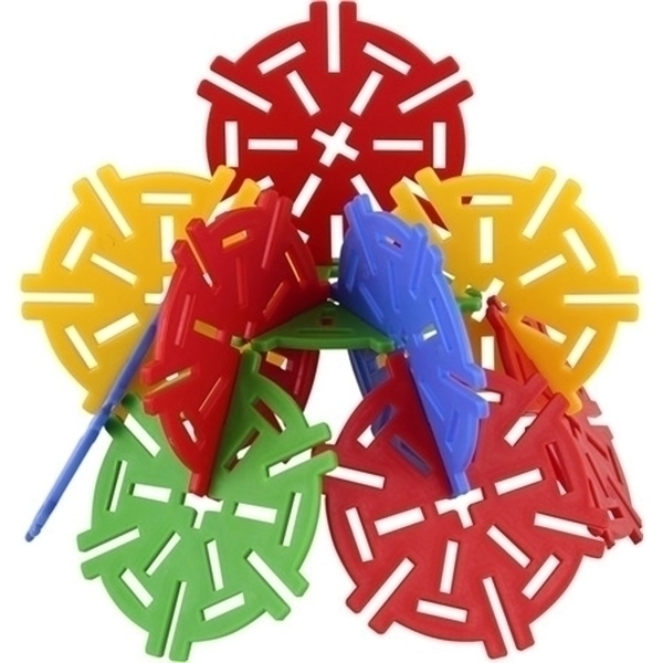 Конструктор Pilsan Magic Circles 60 деталей в пластиковой коробке, 03-257 фото 1