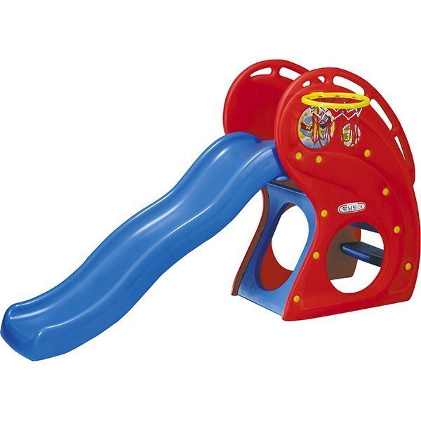 Горка Haenim Toys Дельфин HNP-716 с баскетбольным кольцом - Фото