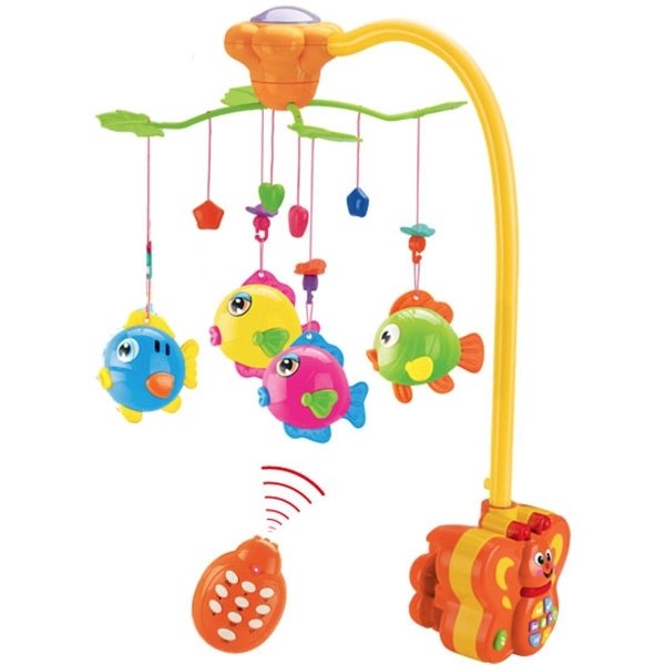 Музыкальный мобиль Henglei Рыбки с батарейками - Фото