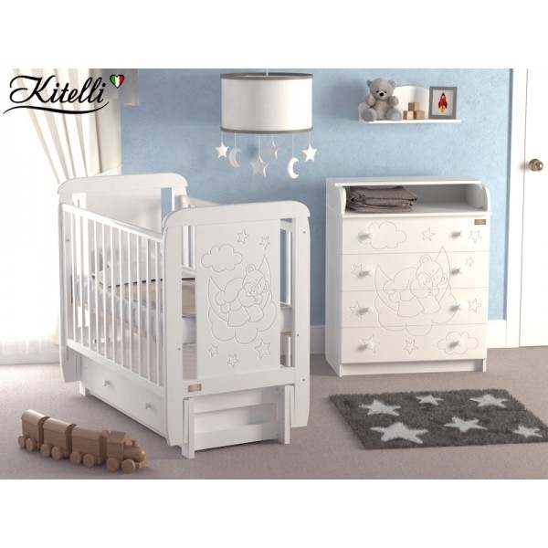 Детская кроватка Kitelli (Kito) Orsetto, продольный маятник фото 5