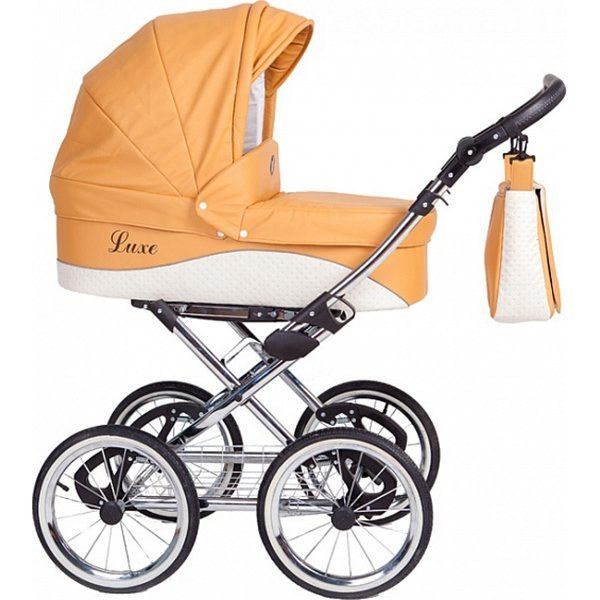 Фото Детская коляска Nastella Luxe Eco 2 в 1, эко-кожа, шасси White, реальные фотографии клиентов | Коляски-Кроватки.Ру