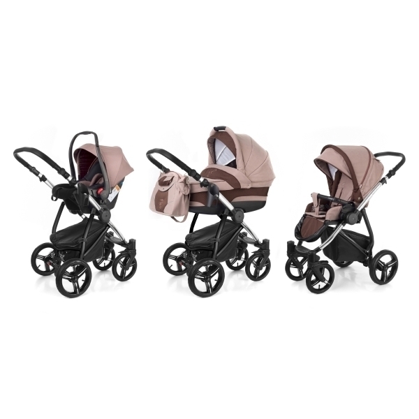 Фото Детская коляска Esspero Newborn Lux 3 в 1, шасси Chrome, реальные фотографии клиентов | Коляски-Кроватки.Ру