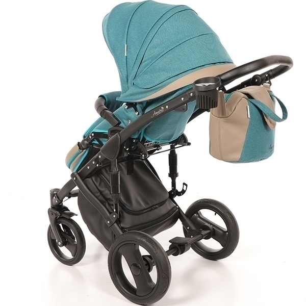 Детская коляска AmaroBaby City Ecco 2 в 1, ткань+эко-кожа фото 18