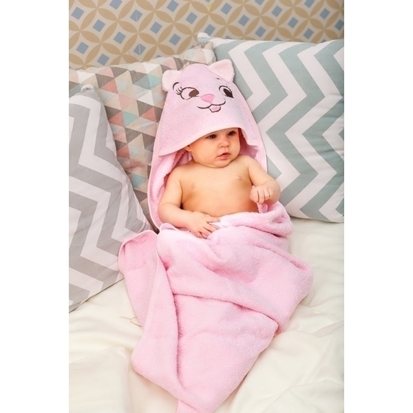 Детское полотенце с капюшоном Twinklbaby Fun Dry Кошки фото 5