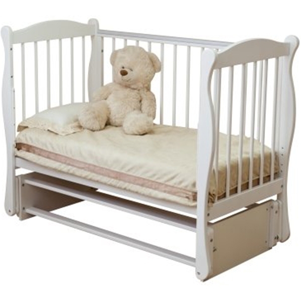 Детская кроватка Noony Wood Simple с продольным маятником фото 1