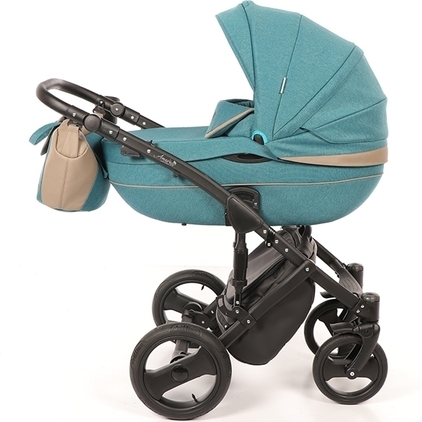 Детская коляска AmaroBaby City Ecco 2 в 1, ткань+эко-кожа фото 13