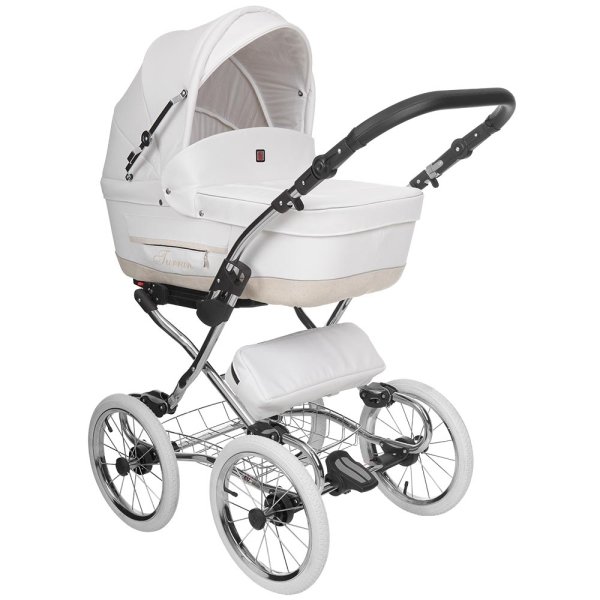 Фото Детская коляска Tutek Turran Silver 3 в 1, 100% эко-кожа, реальные фотографии клиентов | Коляски-Кроватки.Ру