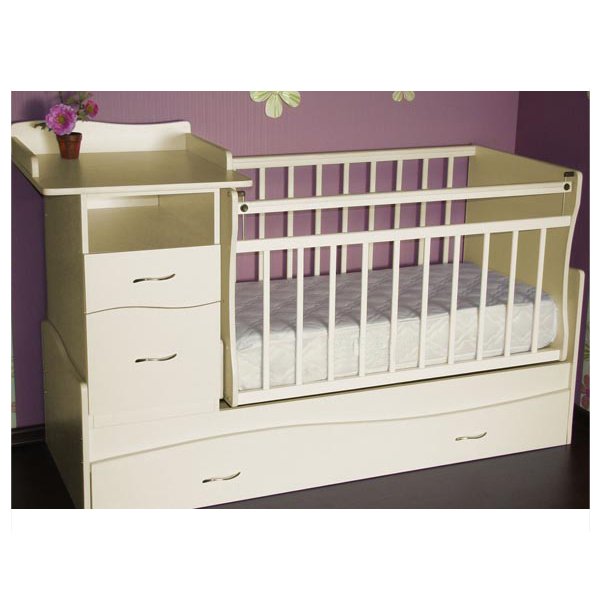 Детская кроватка Островок уюта Чунга-Чанга (поперечный маятник) - Фото