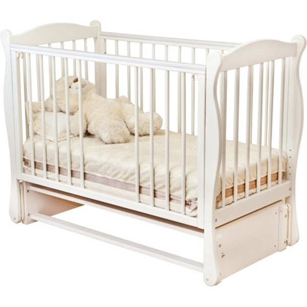 Детская кроватка Noony Wood Simple с продольным маятником - Фото