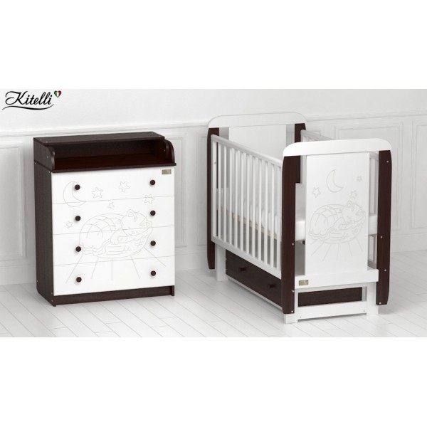 Детская кроватка Kitelli (Kito) Micio, поперечный маятник фото 4