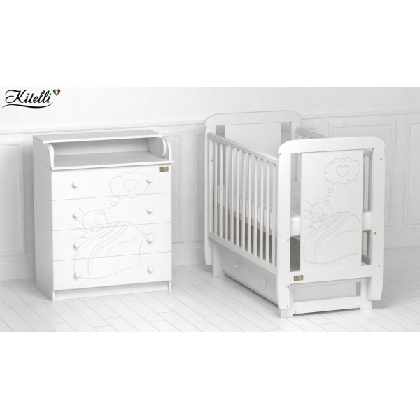 Детская кроватка Kitelli (Kito) Amore, поперечный маятник фото 3