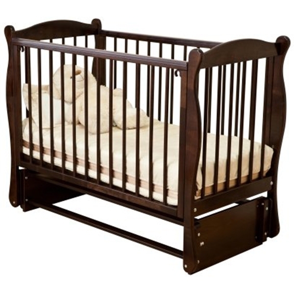 Детская кроватка Noony Wood Simple с продольным маятником фото 4