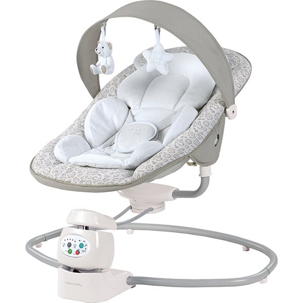 Фото Электронный шезлонг-качели Happy Baby Dinky с музыкальным блоком, реальные фотографии клиентов | Коляски-Кроватки.Ру