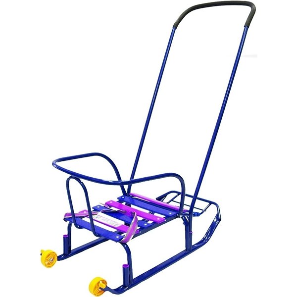 Санки RT Считалочка Девятка с колесиками фото 6