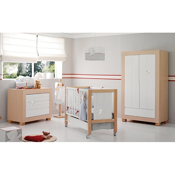 Комплект Micuna Neus Lux №6: кроватка 140 х 70 см + комод + шкаф - Фото