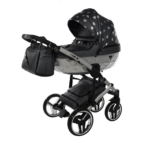Детская коляска Junama Glow V2 2 в 1 на серебряной раме фото 7