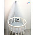 Балдахин Marele для кроватки Ellipsebed / Stokke 460453 и 460455 Балдахин Marele для кроватки Ellipsebed / Stokke 460453 и 460455 460453 серо-голубой — Фото