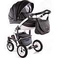 Детская коляска Street Racer Karona Eco 2 в 1, эко-кожа 10BG graphite — Фото